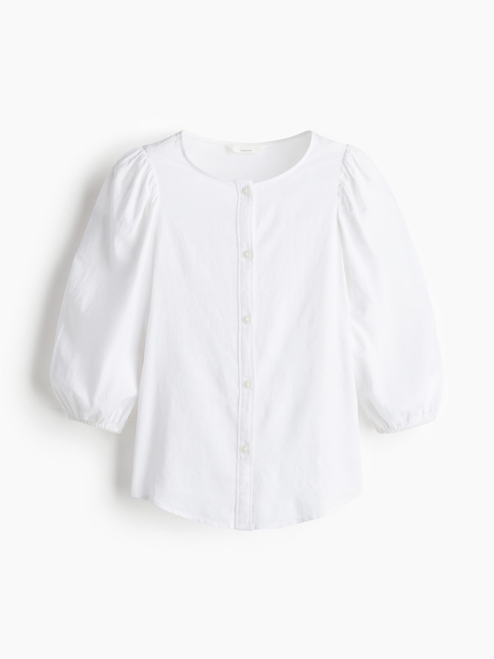 HM LINEN-BLEND BLOUSE